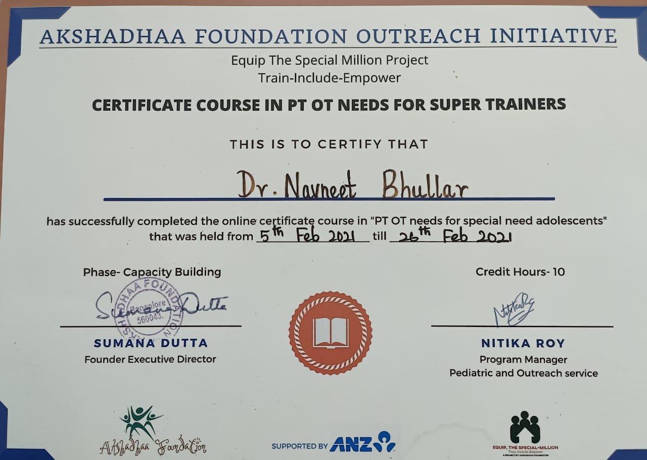 Akshadhaa foundation provided certificate course to Apaar staff